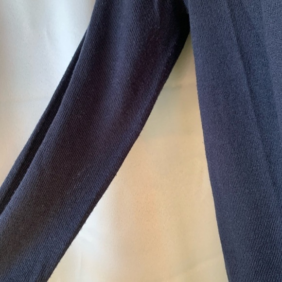 Blue studded cozy soft Lagen look cardigan, career work sweater Small - Picture 6 of 13